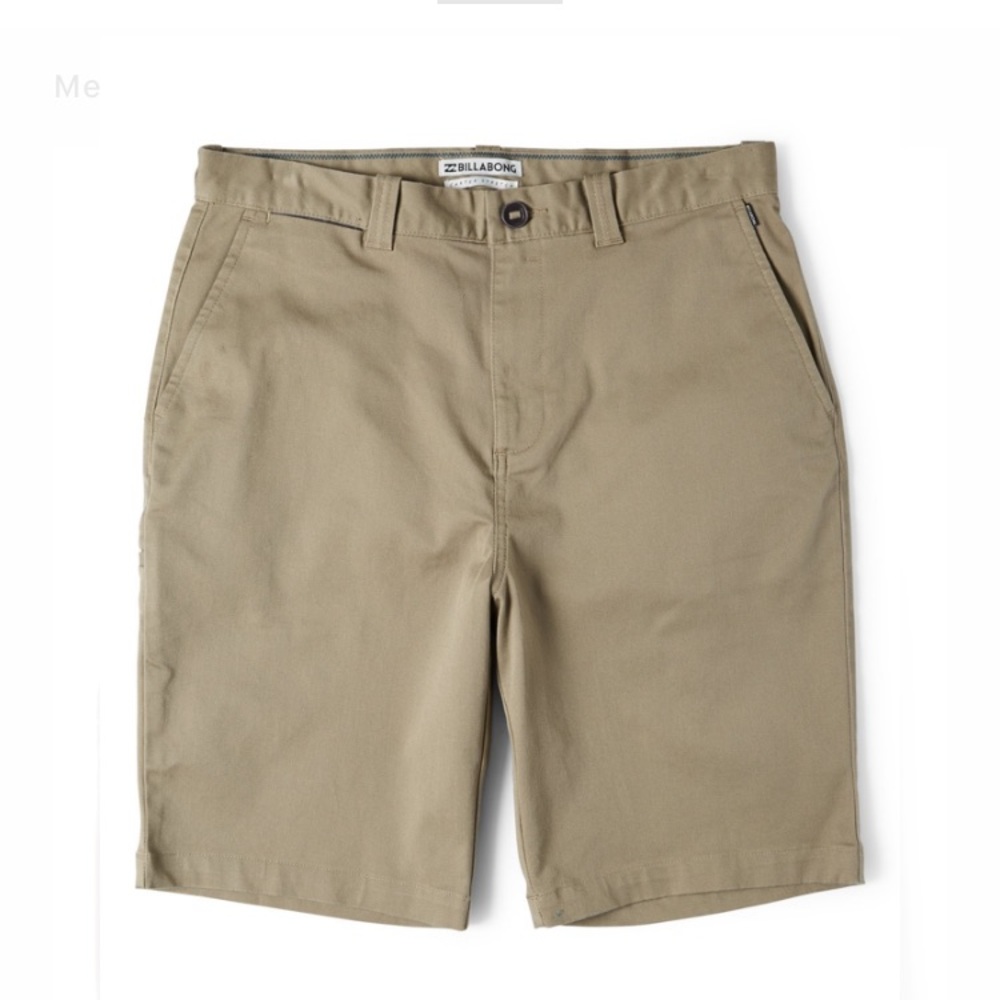 Billabong Khaki Twill Bermuda walk Shorts size 28